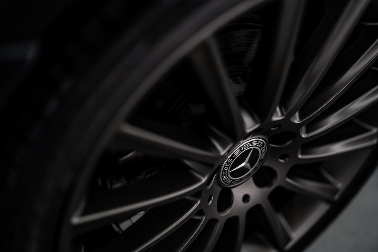 Close-up of tire tread damage typical of road-debris punctures on I-95